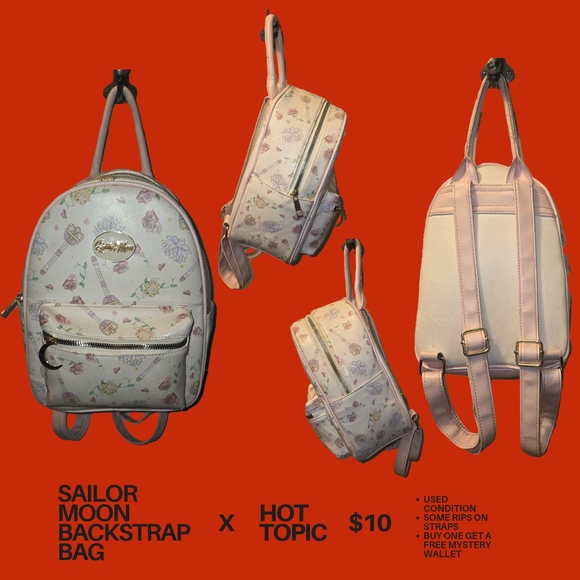 Hot Topic Handbags - Sailor Moon Backpack with Butterfly Print